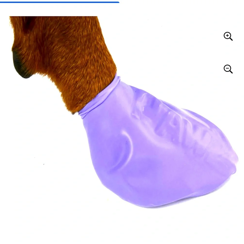 NEW IN BOX PAWS Purple Dog Paw Protector Shoe Size Large 12 pack